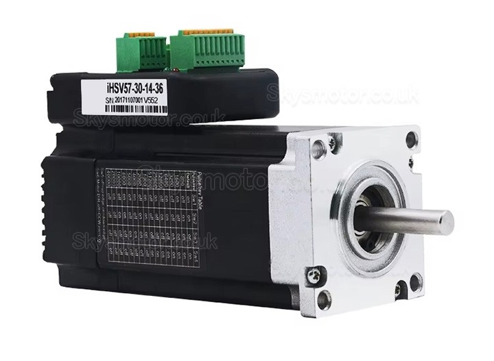 Nema 23 Integrated AC Servo Motor JMC iHSV57-30-14-36 140W 36V 0.45N.m 5.4A 3 Phase 3000RPM